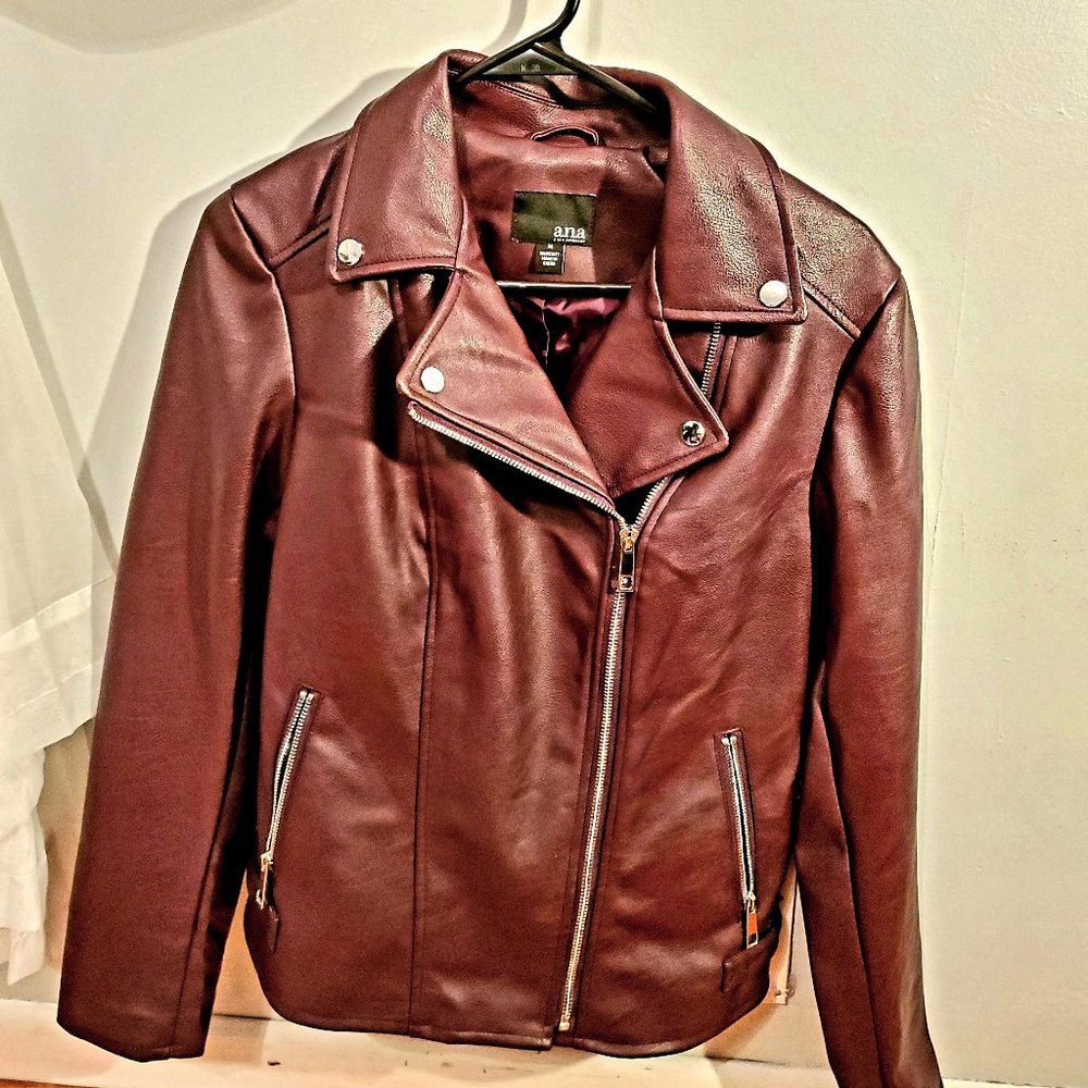 a.n.a Faux Leather Lightweight Motorcycle Jacket